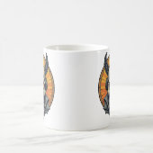 Der geflügelte Schädel. Kaffeetasse (Mittel)