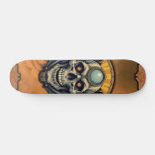 Der geflügelte Schädel. Skateboard (Horizontal)