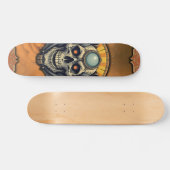 Der geflügelte Schädel. Skateboard (Horizontal)
