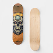 Der geflügelte Schädel. Skateboard (Vorderseite)