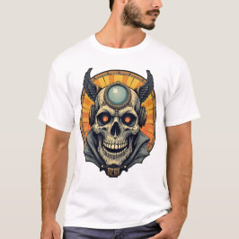 Der geflügelte Schädel. T-Shirt