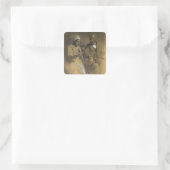 Der Gegenzauber des Bildes Quadratischer Aufkleber (Tasche)