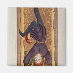Der gehangene Mann, Tarotkarte, französisch Magnet