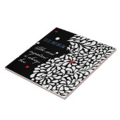 Der Geheimbestandteil ist Liebe personalisiert Fliese (Seite)