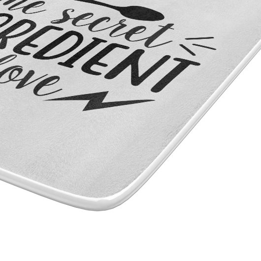 Der Geheimbestandteil ist Liebe Schneidebrett (Ecke)