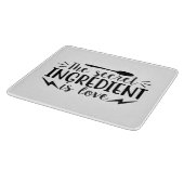 Der Geheimbestandteil ist Liebe Schneidebrett (Ecke)