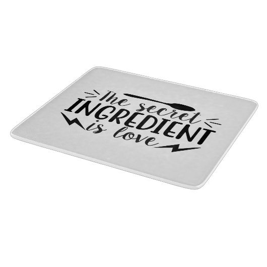 Der Geheimbestandteil ist Liebe Schneidebrett (Ecke)