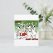 Der Geheimdienst des Weihnachtsmanns Feiertagspostkarte (Stehend Vorderseite)