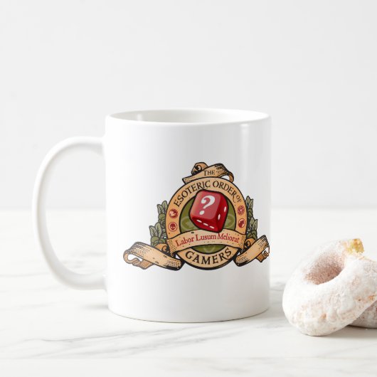 Der geheime Auftrag der Gamers-Kaffee-Tasse Kaffeetasse (Mit Donut)