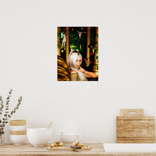 Der geheime Märchentempel im Wald Poster (Küche)