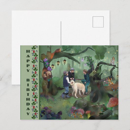 Der geheime Ort Postkarte (Vorne/Hinten)