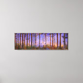 Der Geheime Weg des Hirsches - weite Waldlandschaf Leinwanddruck (Vorderseite)