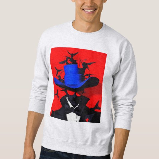 Der geheimnisvolle Gentleman trägt Flair und Vertr Sweatshirt (Vorderseite)