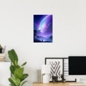 Der geheimnisvolle Mond und der einsame Tracker Poster (Heimbüro)