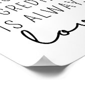 Der Geheimstoff ist immer Liebe Poster (Ecke)