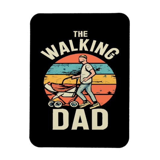 der gehende Papa Magnet (Vertikal)