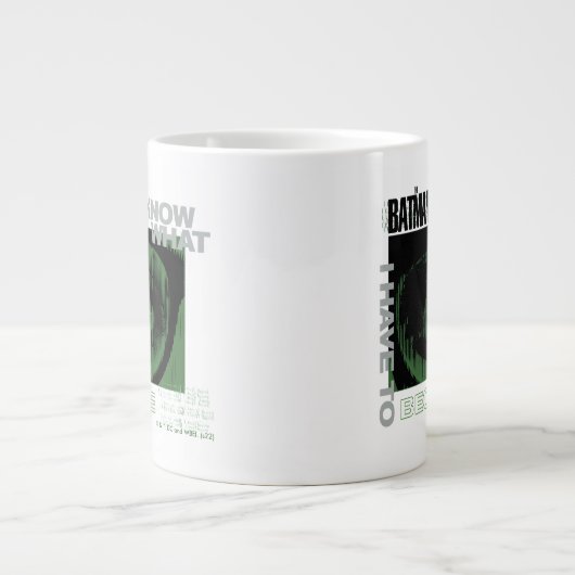 Der Geiger "Ich weiß, was ich werden muss" Jumbo-Tasse (Vorderseite)