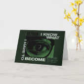 Der Geiger "Ich weiß, was ich werden muss" Karte (Gelbe Blume)