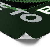 Der Geiger "Ich weiß, was ich werden muss" Poster (Ecke)