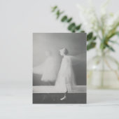 Der Geist auf dem Schwarz-Weiß-Flur Postkarte (Stehend Vorderseite)