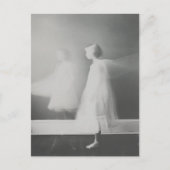 Der Geist auf dem Schwarz-Weiß-Flur Postkarte (Vorderseite)