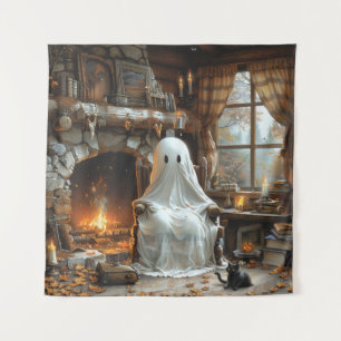 Der Geist auf Ember Hollow Halloween Wandteppich