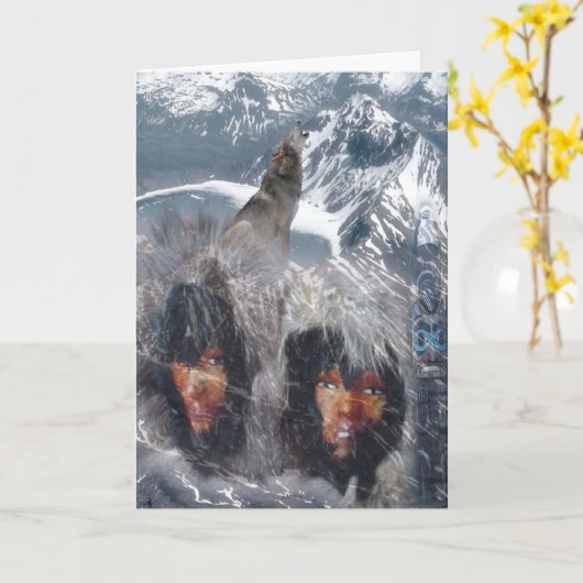 Der Geist der Alaska-Denkweise wird gut Karte (Gelbe Blume)