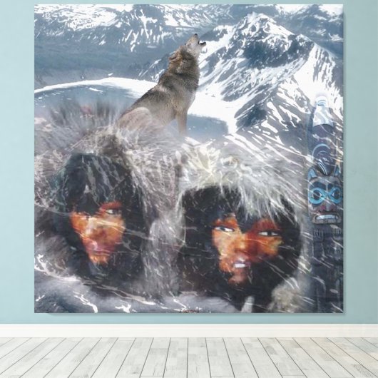 Der Geist der Alaska Leinwanddruck (Insitu (Holzboden))