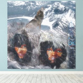 Der Geist der Alaska Leinwanddruck (Insitu (Holzboden))