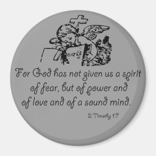 Der Geist der Bibelzitate der Angst Magnet