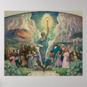 Der Geist der Bildung von Newell Convers Wyeth Poster (Vorne)