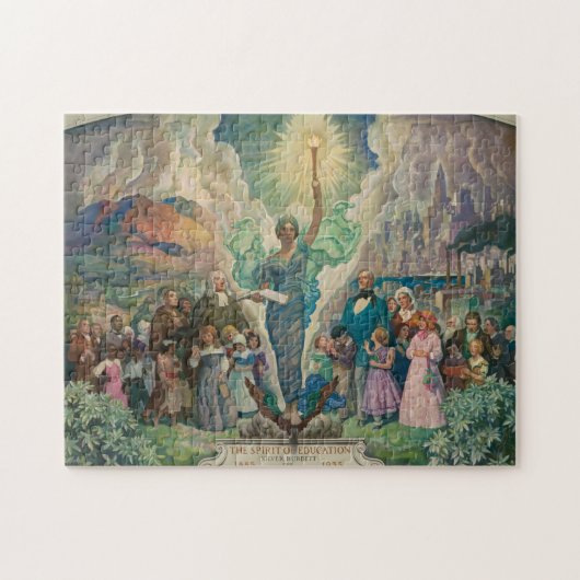 Der Geist der Bildung von Newell Convers Wyeth Puzzle (Horizontal)