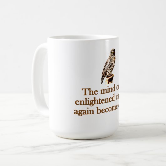 Der Geist, der einmal aufgeklärt war Kaffeetasse (Vorderseite Links)