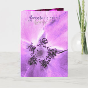 Der Geist der Großmutter, Beileidskarte Karte