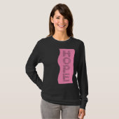 Der Geist der Hoffnung (schwarzer Text auf Rosa) T-Shirt (Vorne ganz)