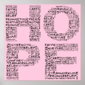 Der Geist der Hoffnung (Schwarzer Text) Poster (Vorne)