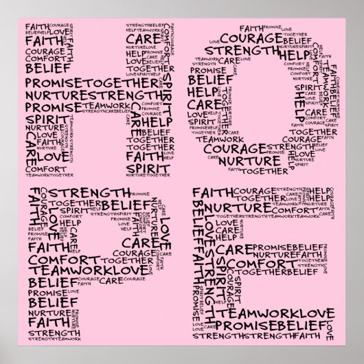 Der Geist der Hoffnung (Schwarzer Text) Poster (Vorne)