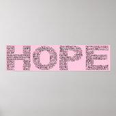 Der Geist der Hoffnung (Schwarzer Text) Poster (Vorne)