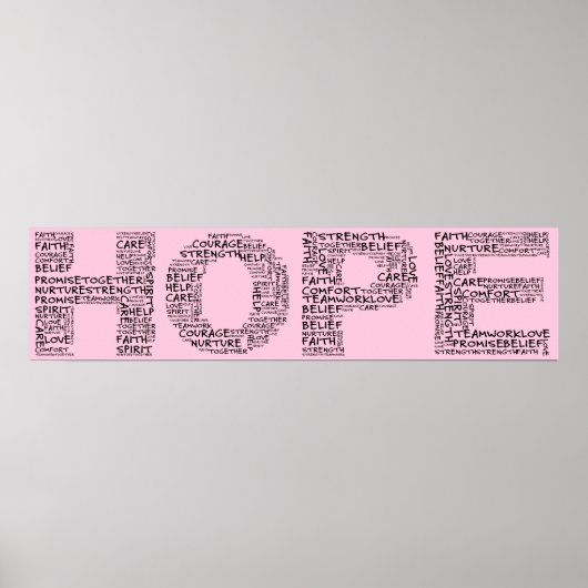 Der Geist der Hoffnung (Schwarzer Text) Poster (Vorne)