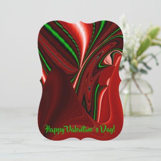 Der Geist der Liebe und Hoffnung Abstrakte 3D Rain Einladung (Stehend Vorderseite)