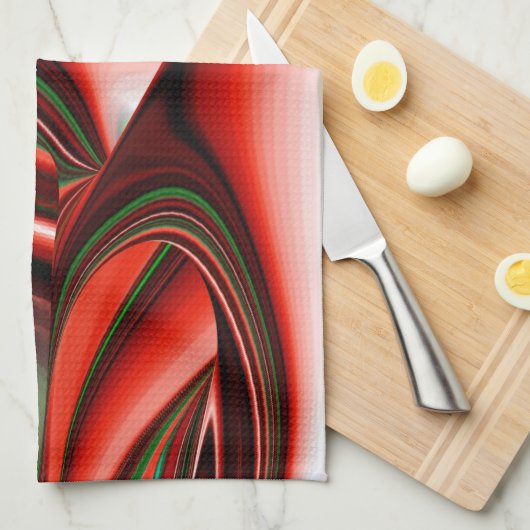 Der Geist der Liebe und Hoffnung Abstrakte 3D Rain Geschirrtuch (Viertel Falte)