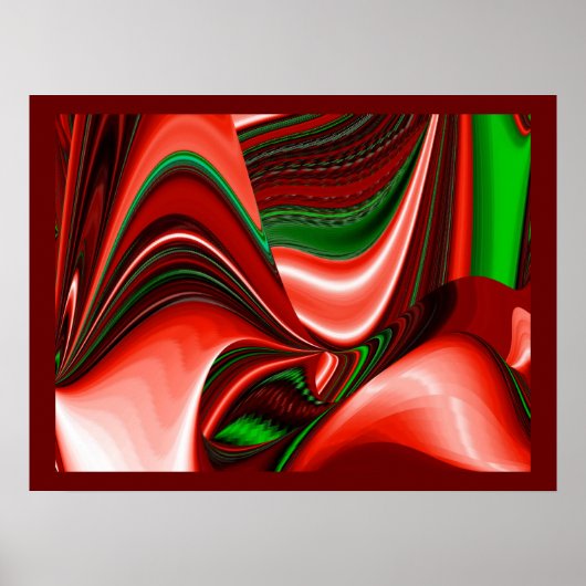 Der Geist der Liebe und Hoffnung Abstrakte 3D Rain Poster (Vorne)