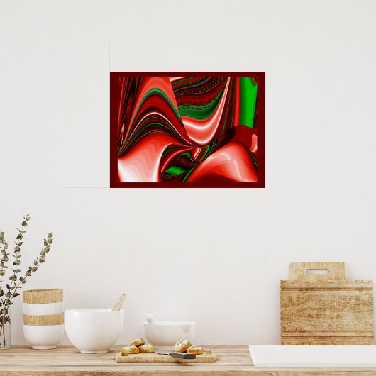 Der Geist der Liebe und Hoffnung Abstrakte 3D Rain Poster (Küche)