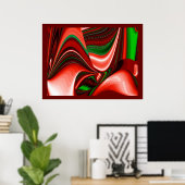 Der Geist der Liebe und Hoffnung Abstrakte 3D Rain Poster (Heimbüro)