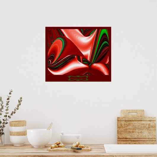 Der Geist der Liebe und Hoffnung Abstrakte 3D Rain Poster (Küche)