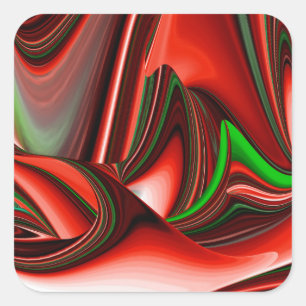 Der Geist der Liebe und Hoffnung Abstrakte 3D Rain Quadratischer Aufkleber