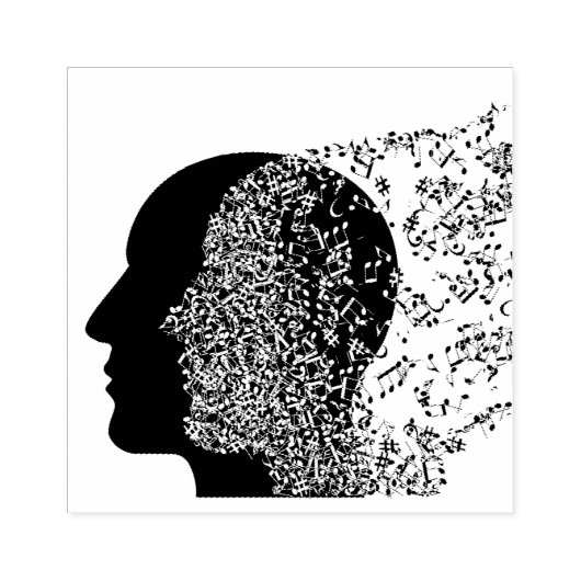Der Geist der Musik Gummistempel (Prägung)