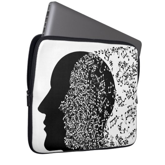 Der Geist der Musik Laptopschutzhülle (Vorne Rechts)