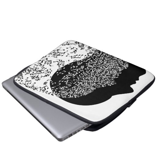 Der Geist der Musik Laptopschutzhülle (Vorne Knopf)