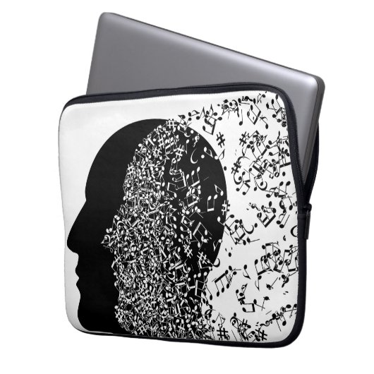 Der Geist der Musik Laptopschutzhülle (Vorderseite Links)